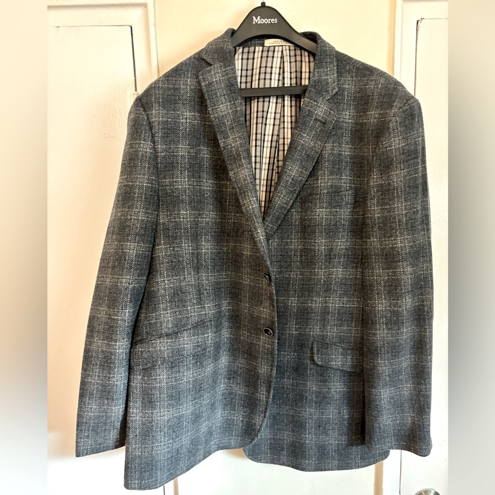Blue plaid sport jacket 2xl